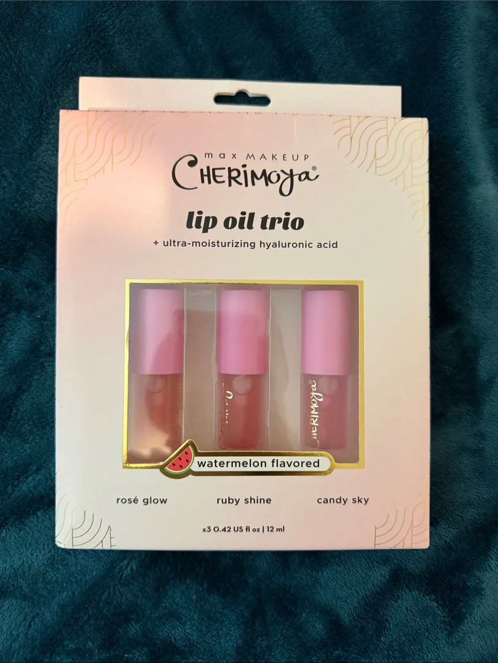 Cherimoya Lip Oil Trio – Pink Hydrating Lip Oils